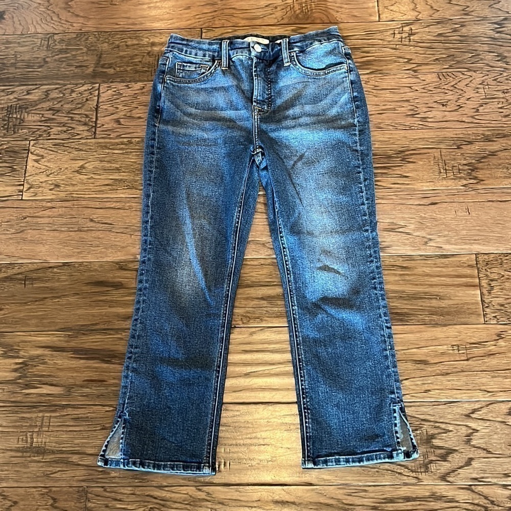 Jen 7 By 7 For All Mankind High Rise Capri Size 4